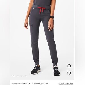 Figs charcoal grey Zamora joggers